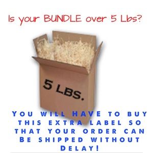 🏷️BUY THIS LISTING IF YOUR INFORMED IN A SHOW THAT YOUR BOX IS 5+ POUNDS, THX!